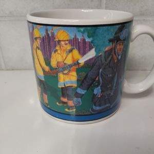 1990 the professionals Fireman Mug Firefighter vtg